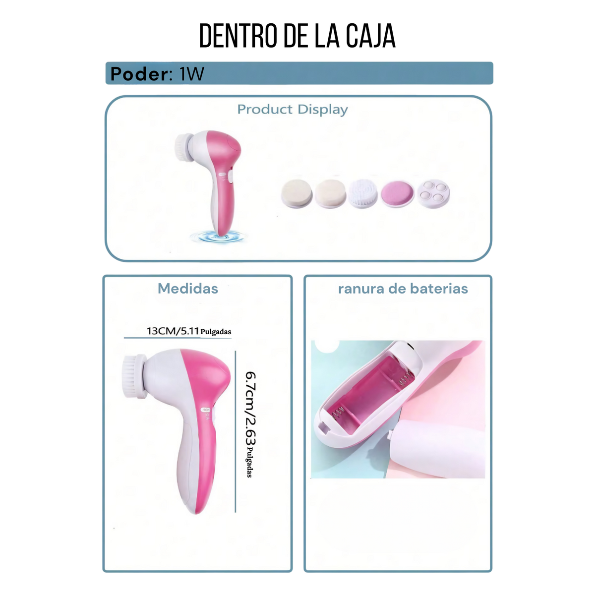 Limpiador Facial 5 en 1