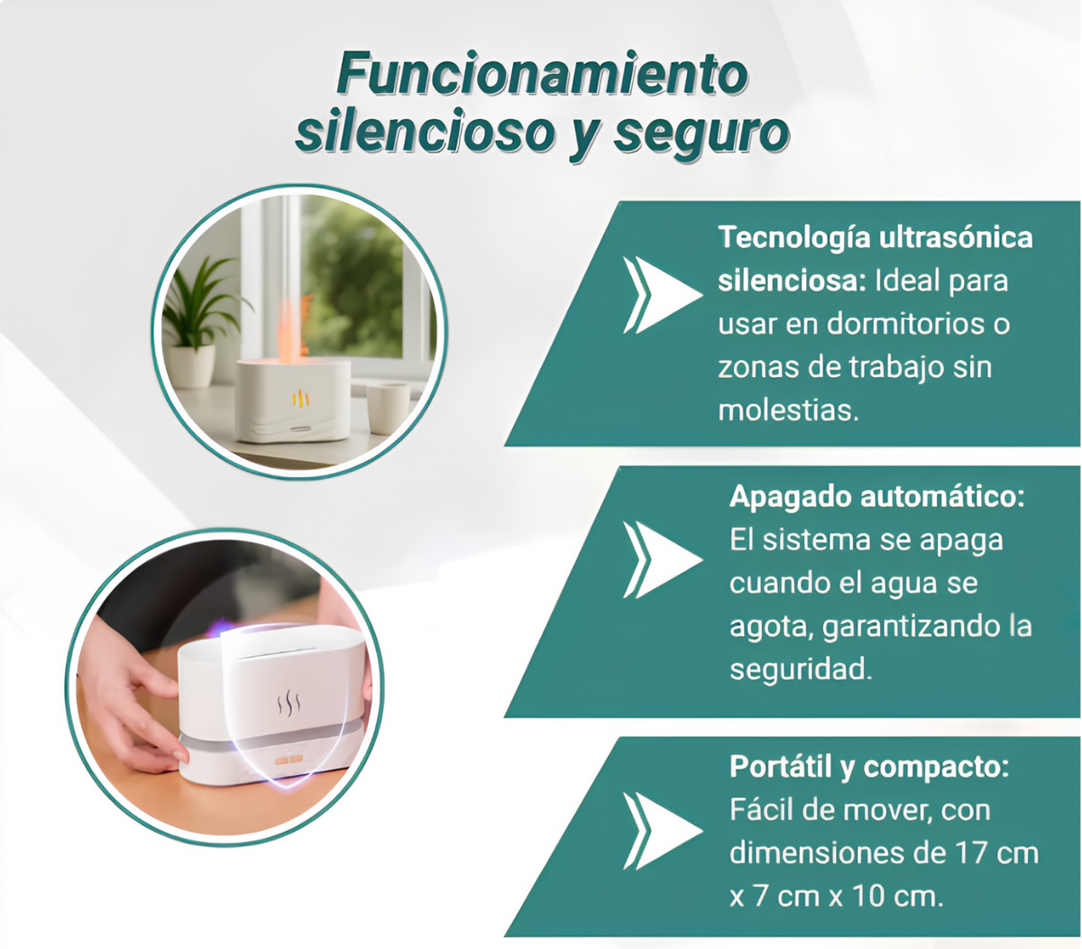 HUMIFICADOR DIFUSOR EFECRO FUEGO ULTRASO